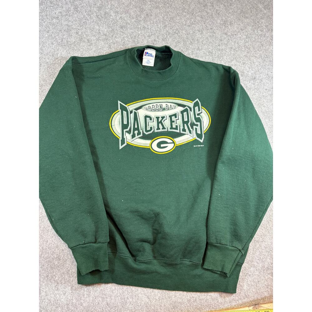 Vintage 90s Green Bay Packers NFL Pro Layer Sweatshirt Men XXL Crewneck Football